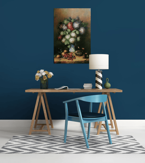 Still Live Floral Fruits