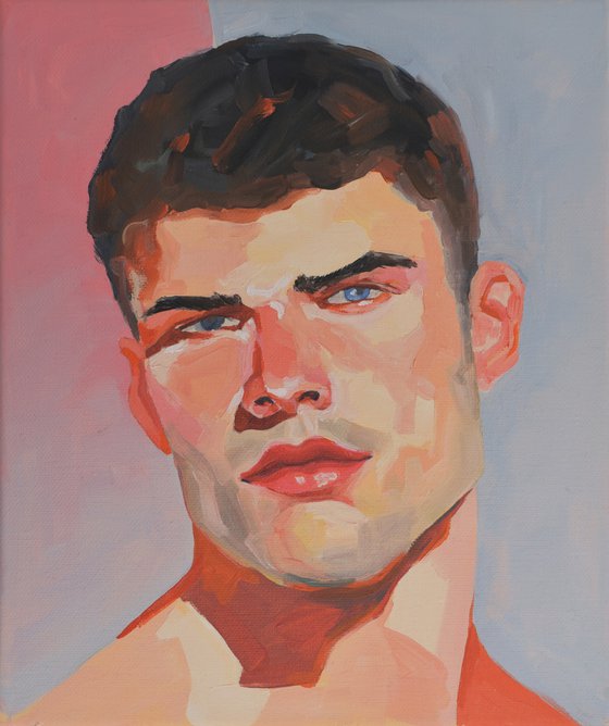 Between Light and Shadow - Male portrait