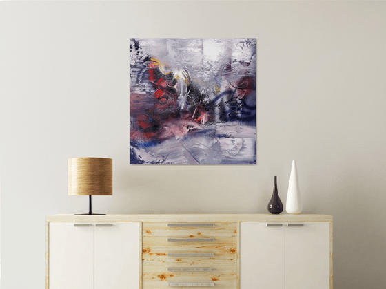 Large abstract mindscape beautiful abstract masterpiece unique style by master O Kloska