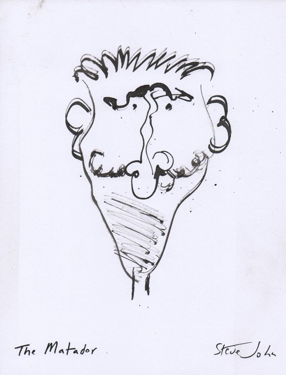 The Matador, Ink outline sketch