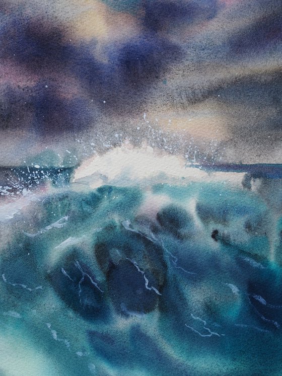 Stormy sea