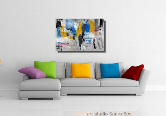 large paintings for living room/extra large painting/abstract Wall Art/original painting/painting on canvas 120x80-title-c697