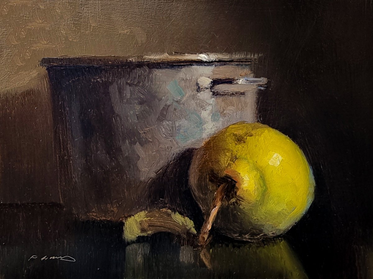 Quince and Old Pan by Pascal Giroud