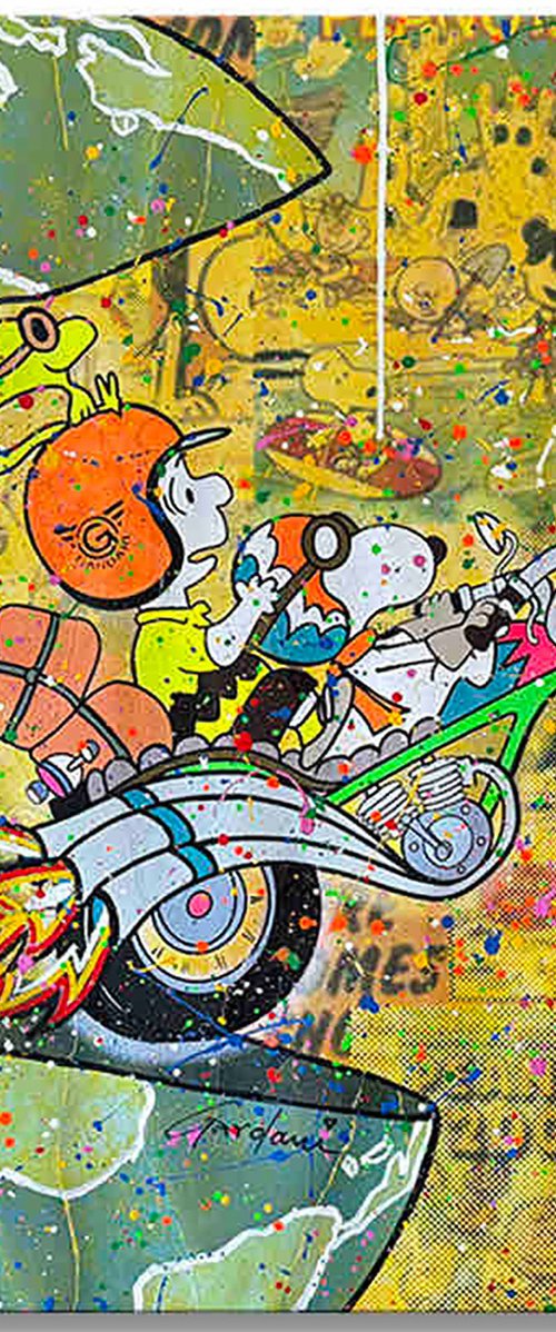 To the rescue - Snoopy by Gardani Art