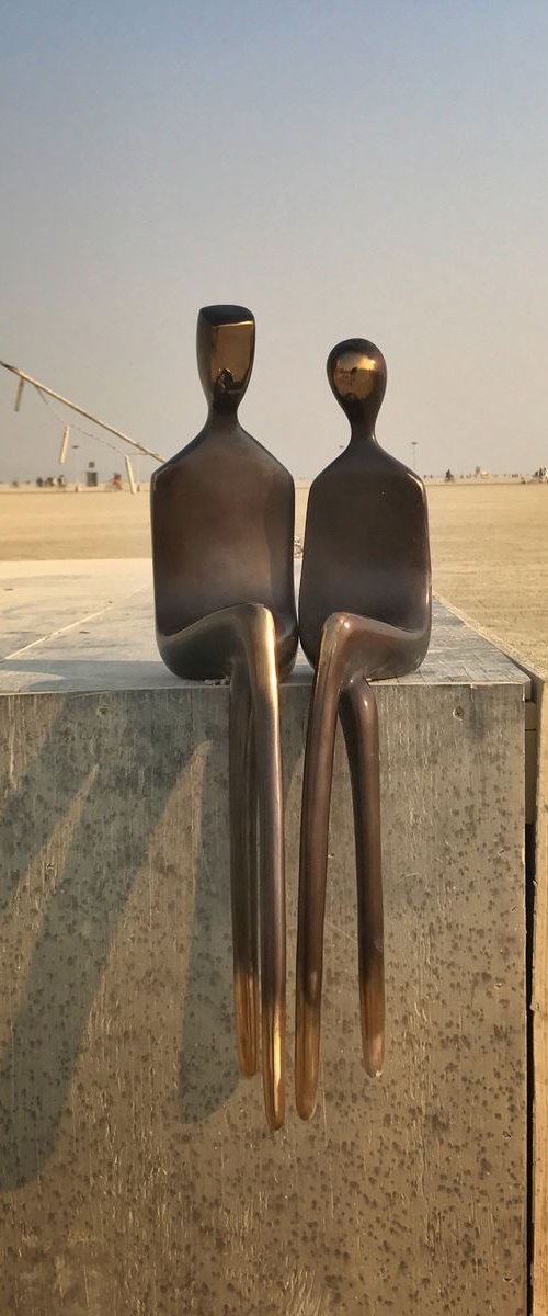 Two of Us  24" or 60cm by Yenny Cocq