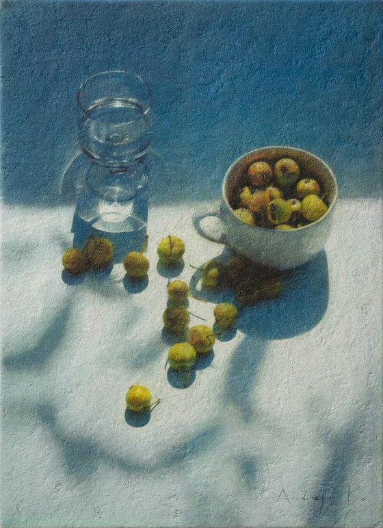 Wild Apples and Glass of Water