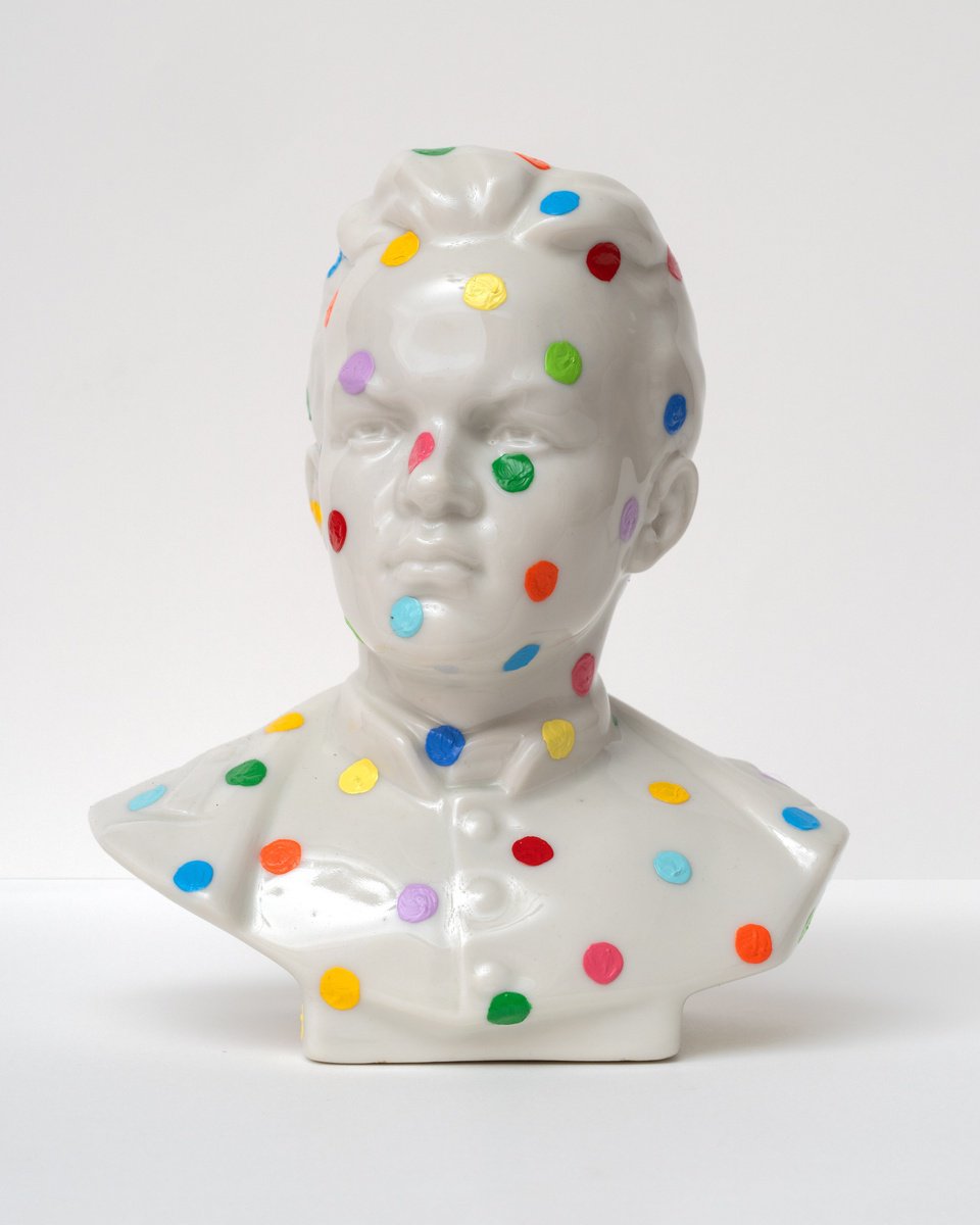 Urban And Pop Portrait Sculpture By Oleksandr Balbyshev, 5 X 5", Recycled Young Lenin #1, Original Artwork