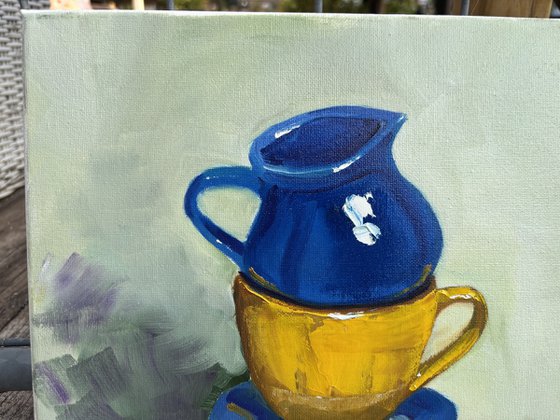 Still life with coffee service