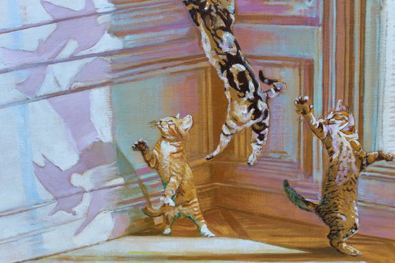 Parisian Kittys with bird shadows #2