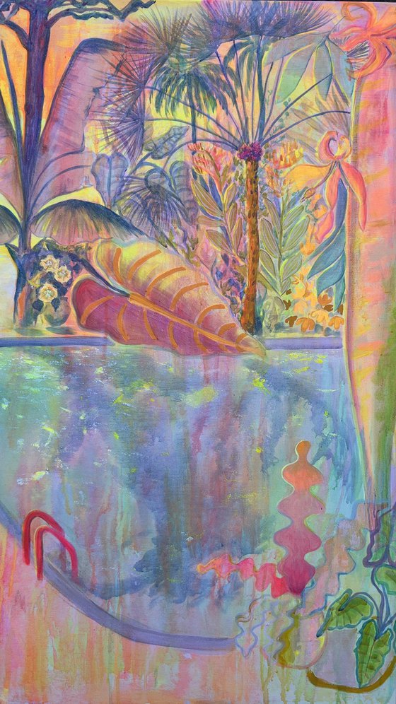 ‘Iridescent Skies = Languid Poolside’