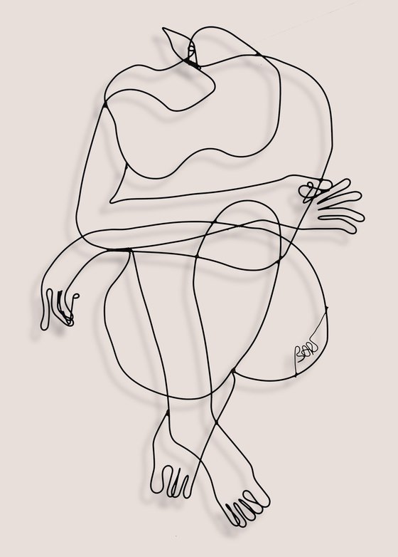 904 seated nude