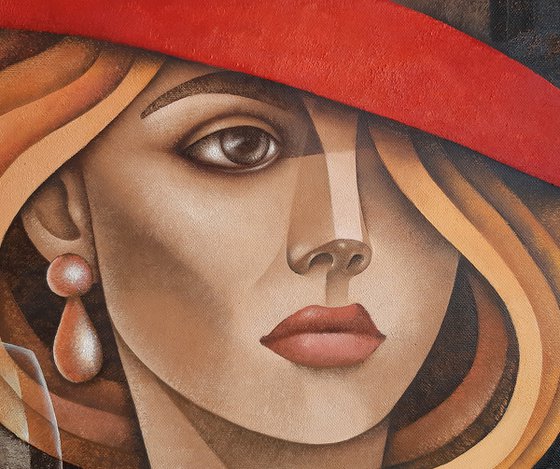 Lady with Wine
