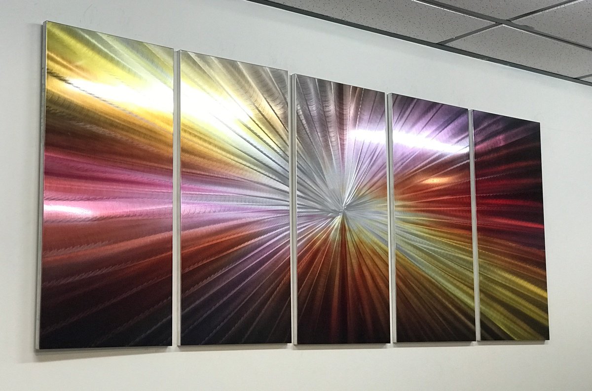 Abstract Painting By Dong Su, 64 X 25, Stellar Radiance, Original Artwork