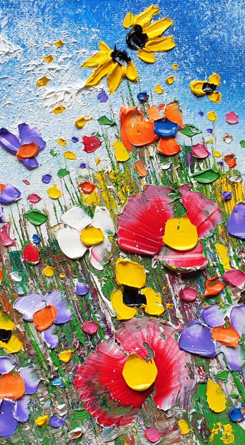"Spring Meadow Flowers in Love" by Phil Broad
