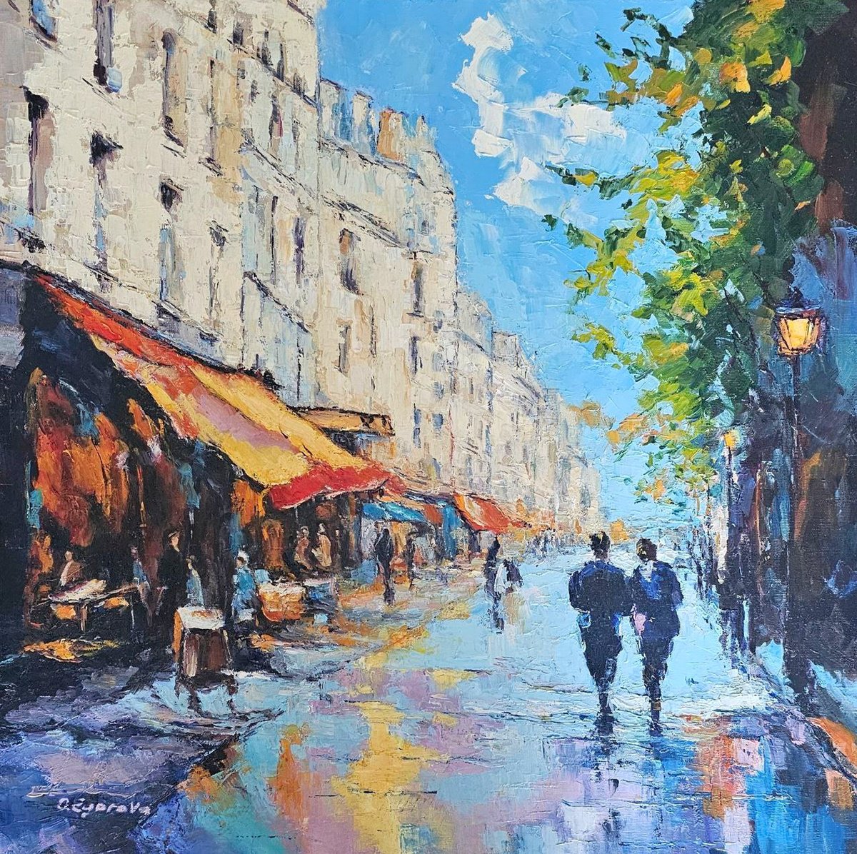 After The Rain By Olga Egorov, 24 X 24, Artwork For Sale On Artfinder