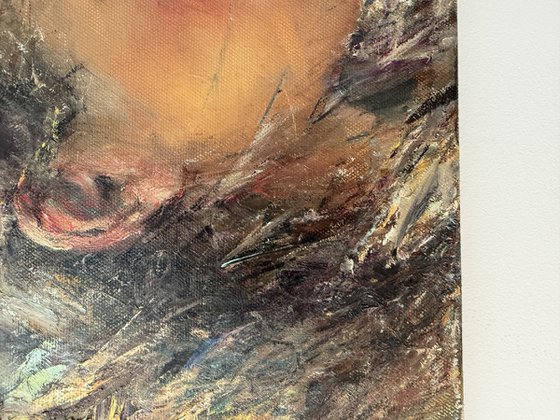 girl with a white hairpin