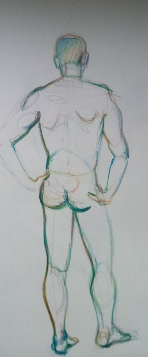 Male sketch 02-2022/2 by Oxana Raduga