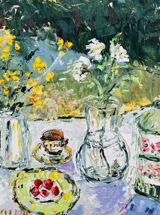 Still life in garden