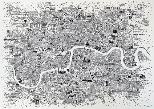 The Culture Map Of London by Dex