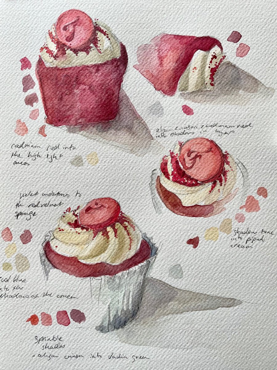 Red Velvet Cake in parts by Naomi Tomkys OBE