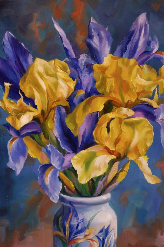 "Bouquet of irises"