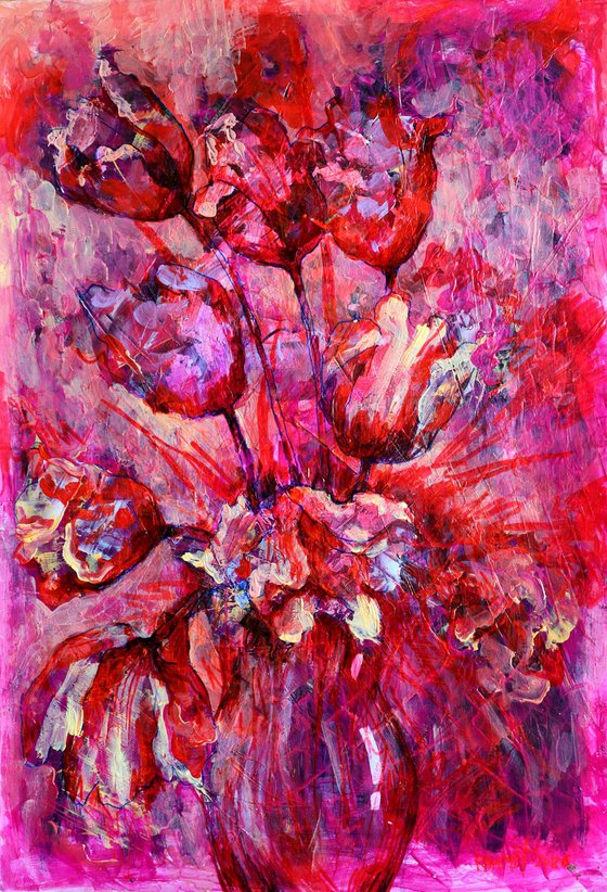 Fantasy with Flowers 338: paper 59x42cm