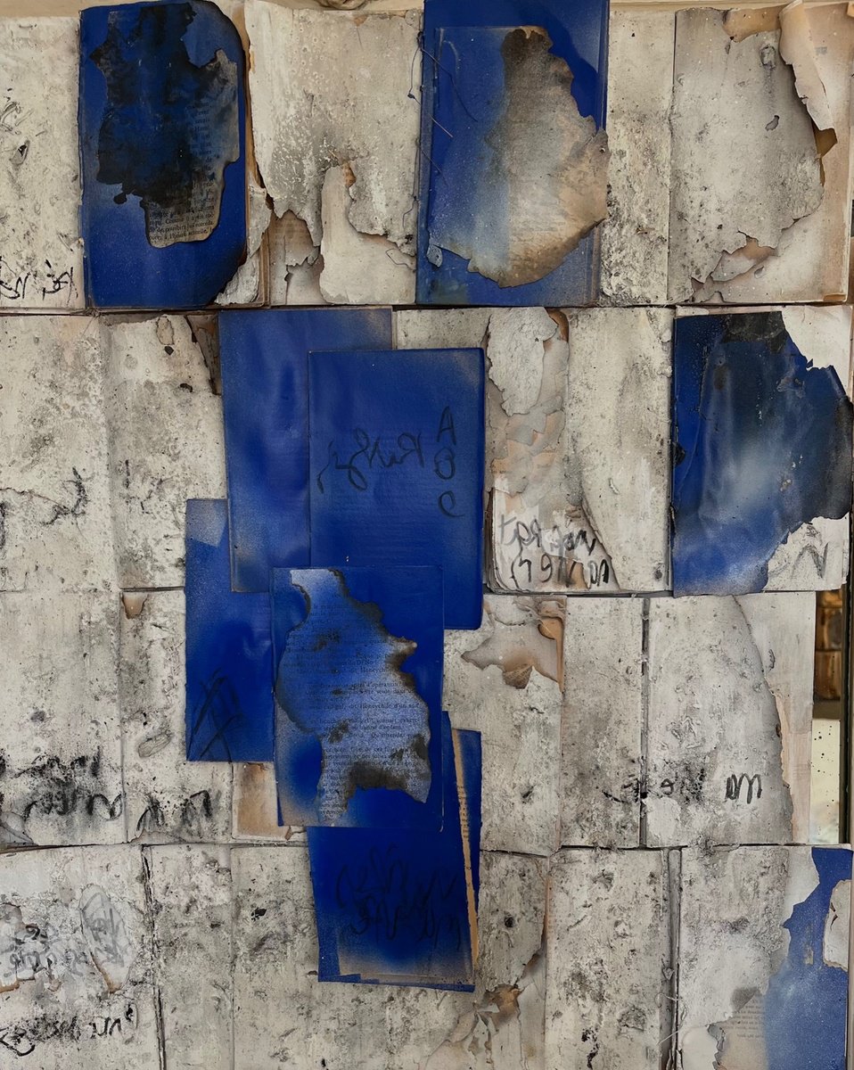 Abstract Painting By Marie Claude Kerrenneur, 20 X 24", Des Mots D