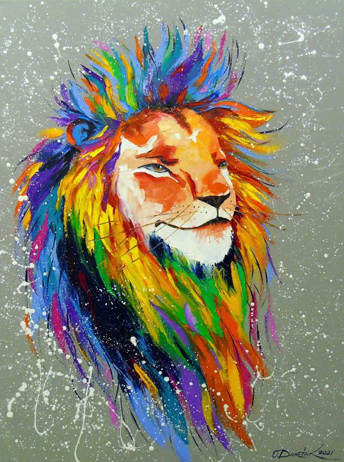 Rainbow Lion by Olha Darchuk