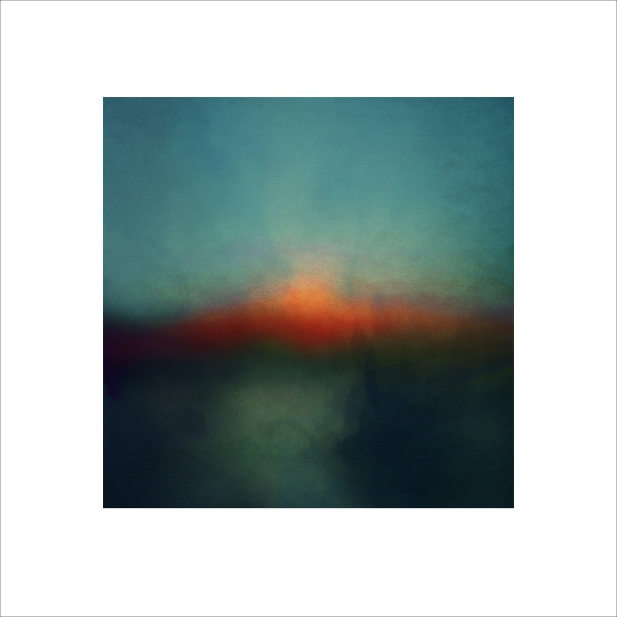 Abstract Landscape Giclee Print By Paul Harrison, 30 X 30", Rannoch Moor #2 Scotland, Original Artwork