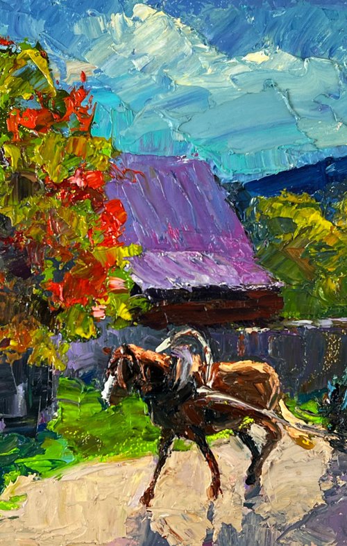 Village Near The City by Boris Serdyuk