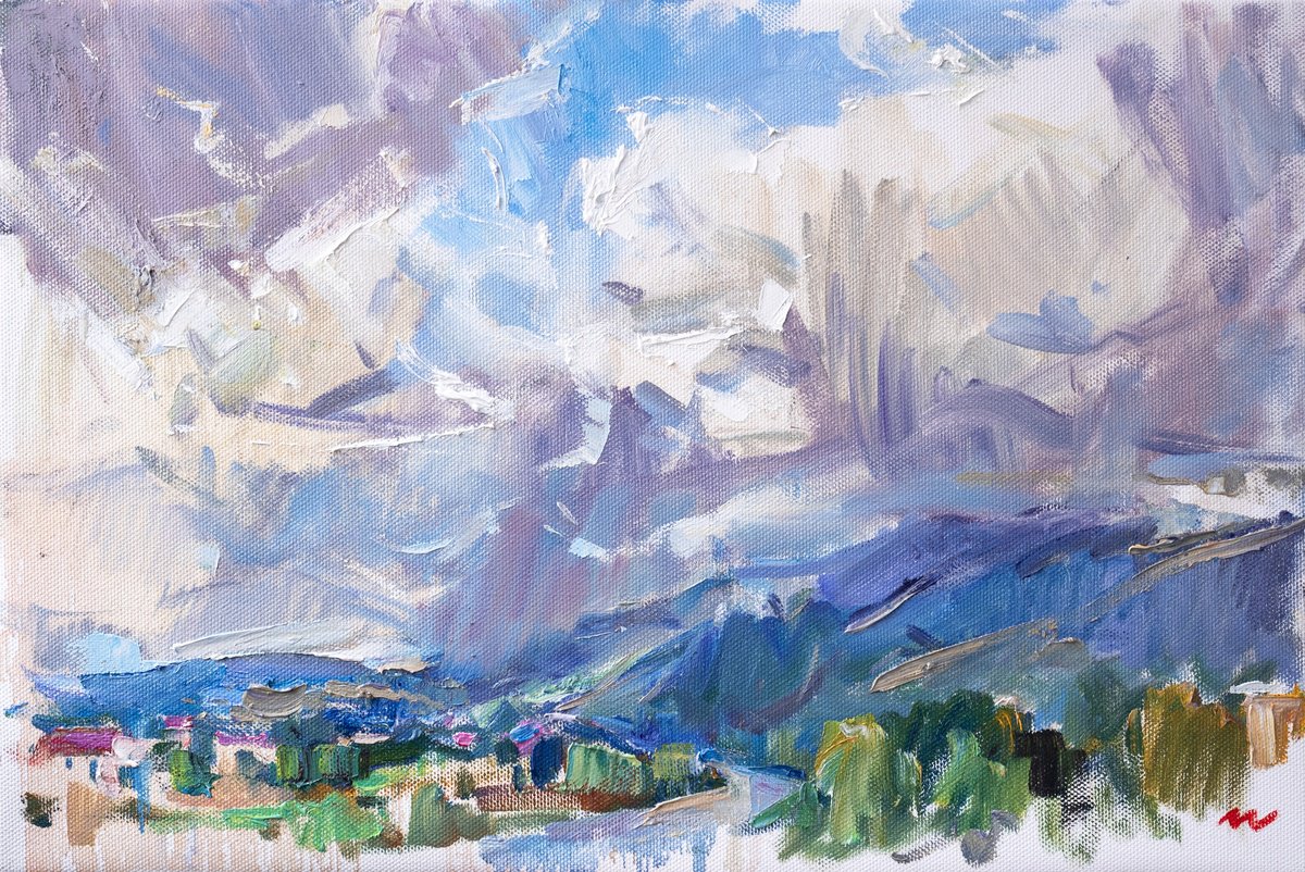Cloudy landscape-3 by Vasyl Moldavchuk