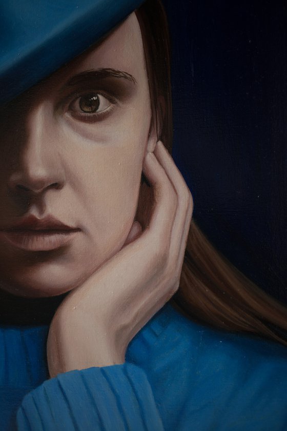Blue portrait