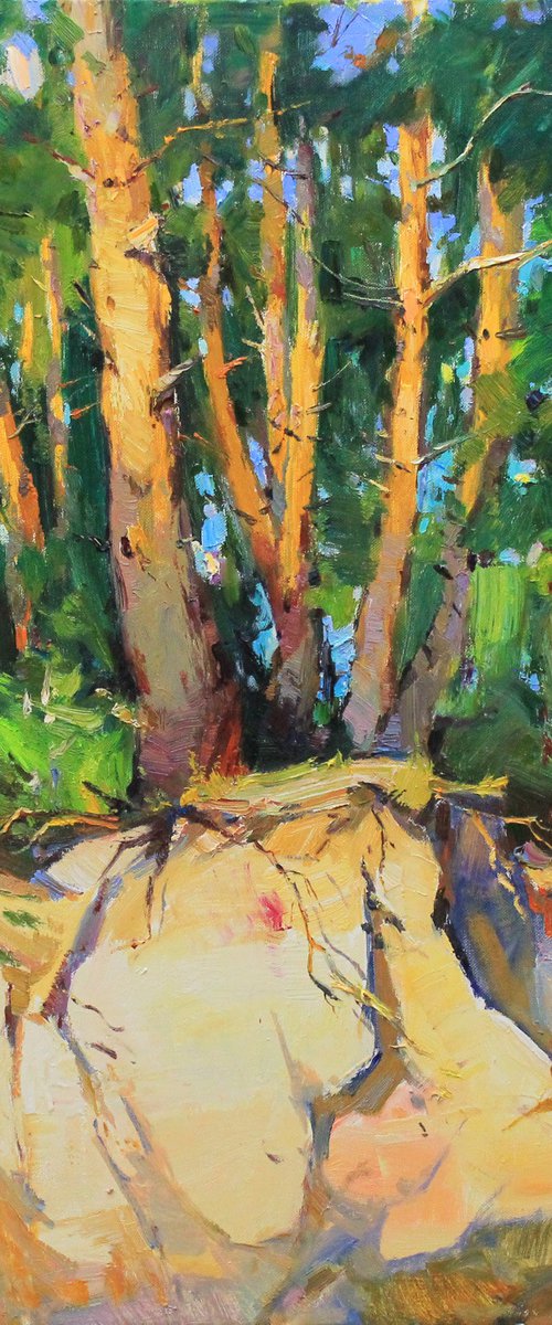 "Pine trees" by Alisa Onipchenko-Cherniakovska