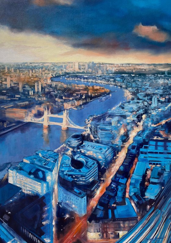 "London"original oil painting