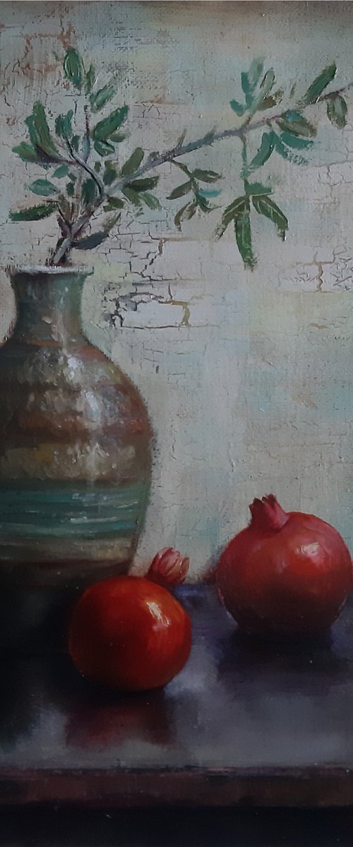 Pomegranates and Pottery by Zhirayr Khachatryan