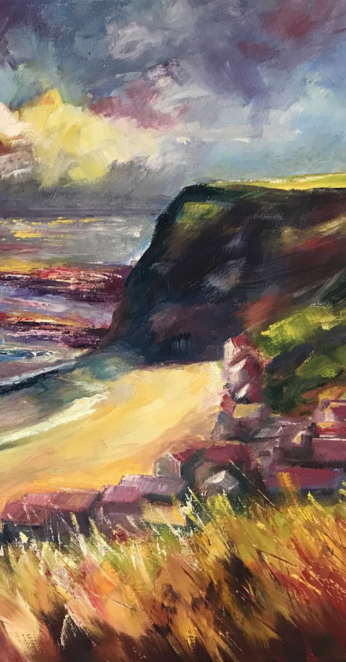 Golden Sands, Staithes by Andrew Moodie