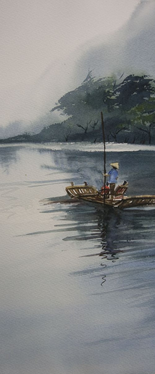 Rowing by Jing Chen