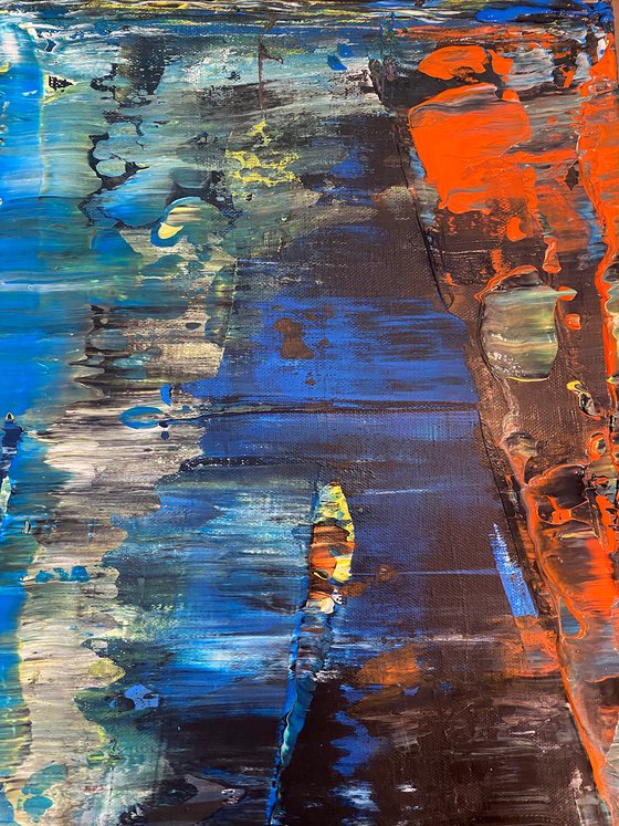 "Coherent Integration" - Original PMS Abstract Acrylic Painting On Canvas - 30" x 30"