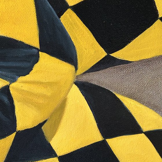 Original oil painting Equilibrist