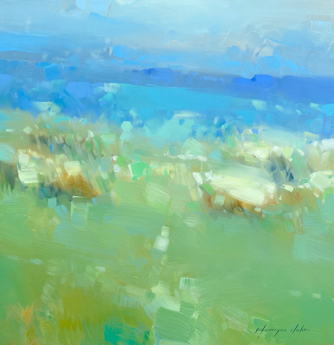 Flowers Valley By Vahe Yeremyan, 24 X 24, Artwork For Sale On Artfinder