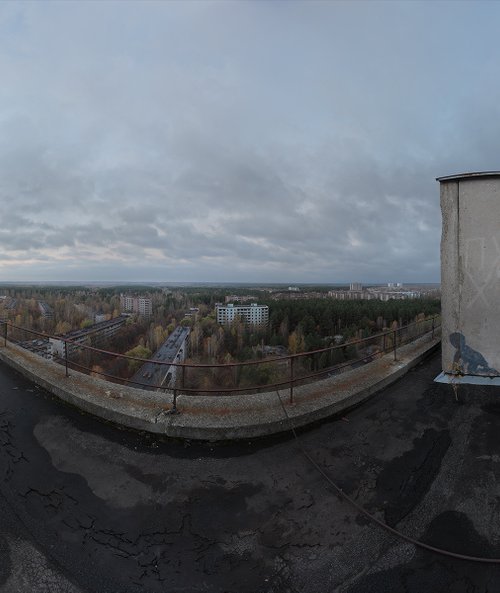 #65. Pripyat 16 floor roof sunrise - Original size by Stanislav Vederskyi