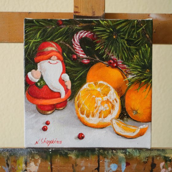 Christmas Painting Santa