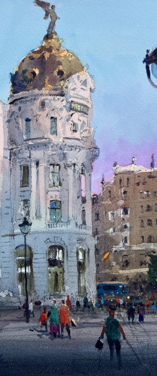 Morning on Gran Vía by Andrii Kovalyk