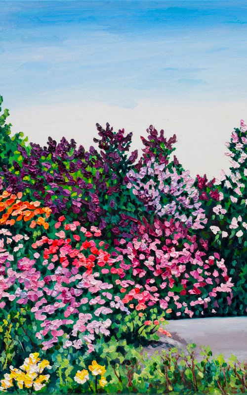 Azaleas & Lilacs III by Christina M Plichta