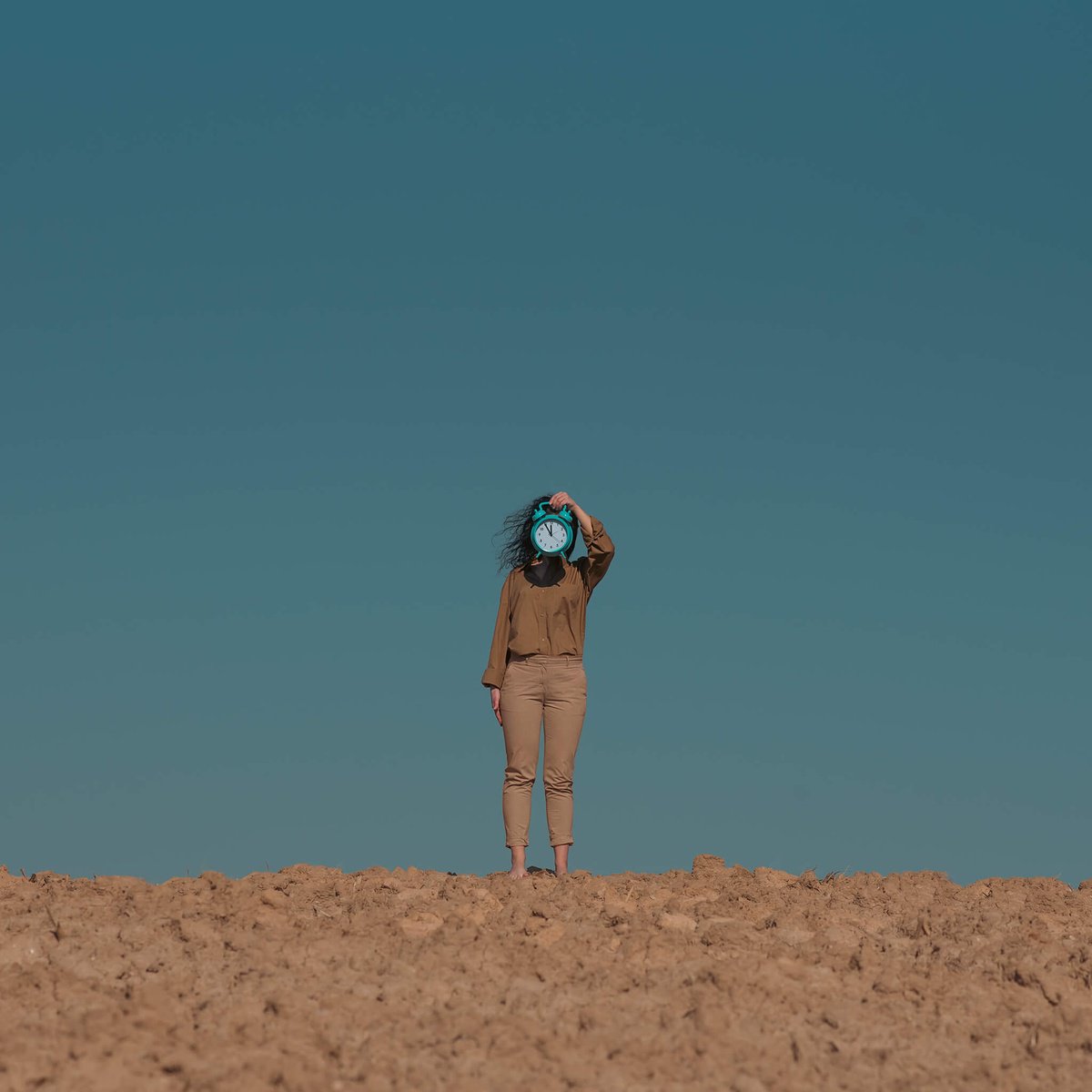 Surrealistic Portrait Photograph By Kachna Lipa, 28 X 28", Behind V, Original Artwork