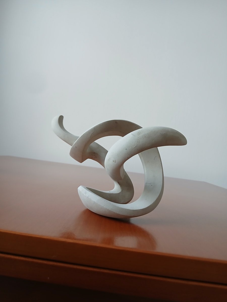 Abstract Stone Sculpture By Massimiliano Capraro, 8 X 5", Seneca, Original Artwork