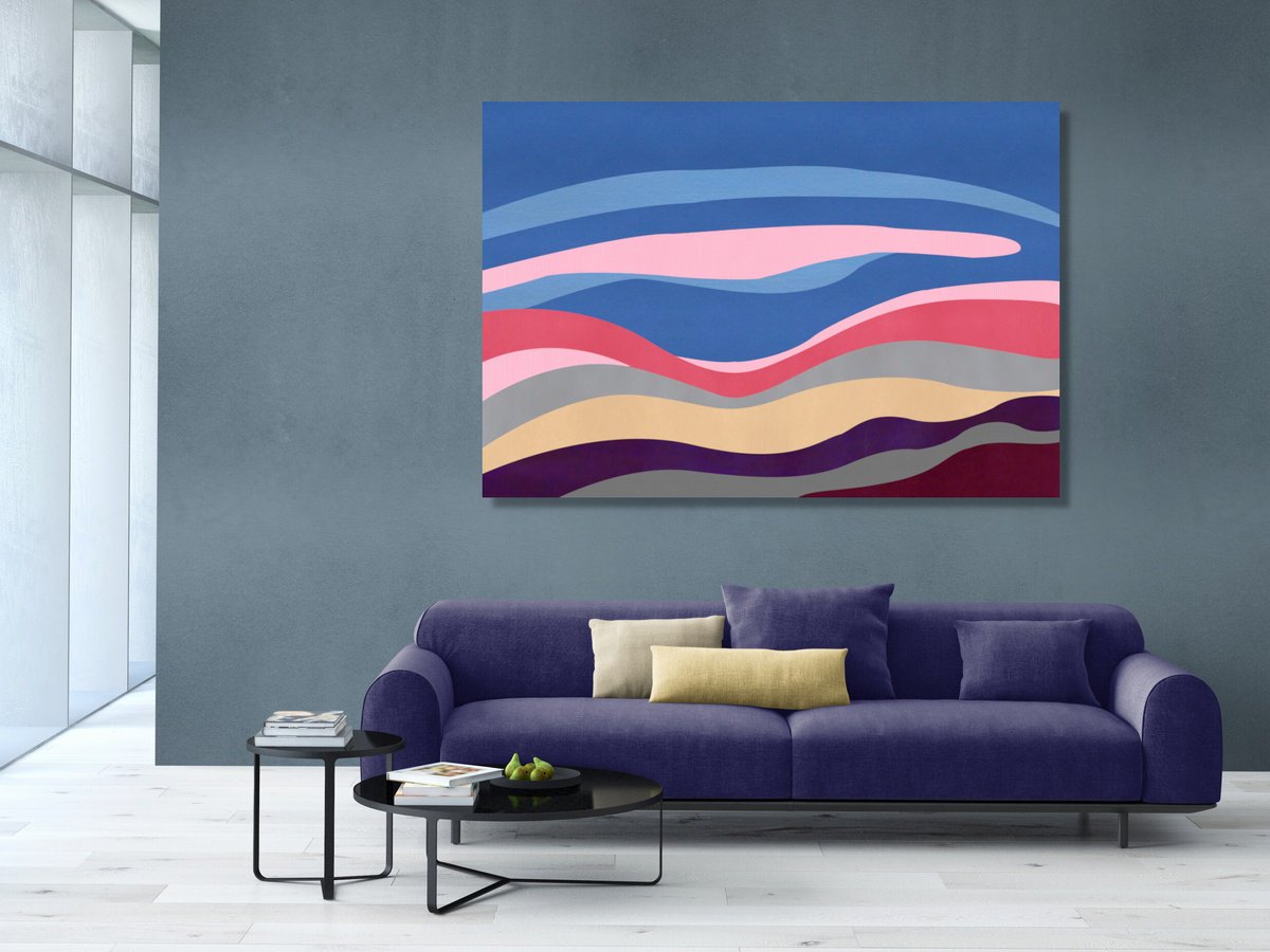Abstract Landscape #04 By Marina Krylova, 63 X 43, Artwork For Sale On Artfinder