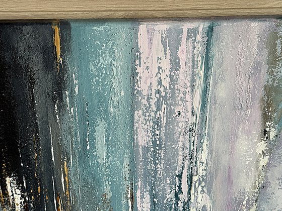 Where Silver Sky Meets Violet Water