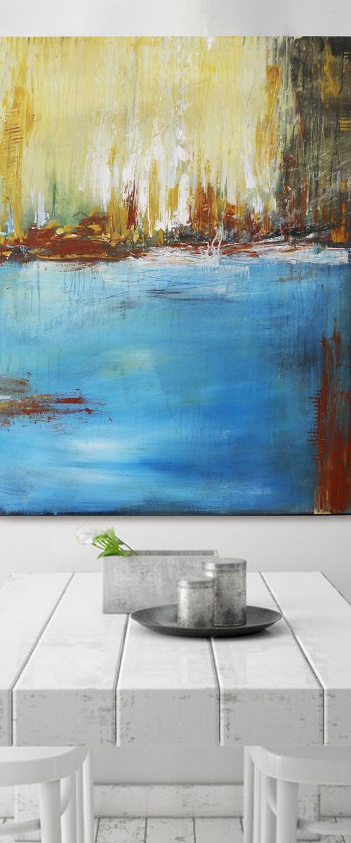 One day at the sea – Abstract seascape by Stefanie Rogge