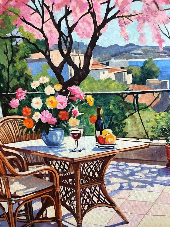 Mediterranean Terrace in Bloom
